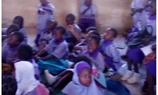 Pupils In Nigeria's Capital, Abuja Sit On Bare Floor In Classroom