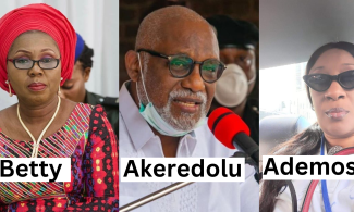 Audio: Leave my husband alone - Arabinrin Akeredolu to Bunmi Odumosu