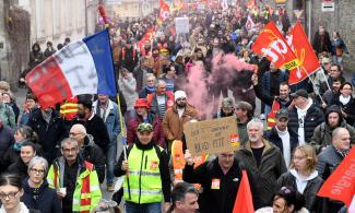 France Braces For 12th Day Of Protest Against Pension Law As President Macron Plans Meeting With Unions