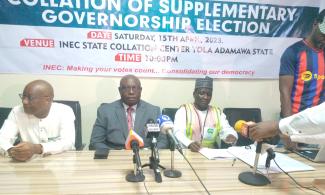 BREAKING: Electoral Commission, INEC Officials Reconvene To Resume, Conclude Collation Of Adamawa Governorship Poll Results Amid Tight Security 