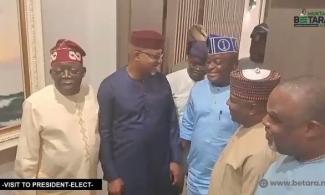 ‘President-Elect’, Tinubu Meets Aspirant For House Of Reps Speaker, Betara Behind Closed Doors