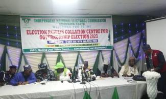 INEC Bars Journalists From Covering Collation Of Adamawa Governorship Rerun Results 