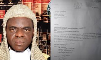 High Court Chief Justice Reportedly Bars Judges From Entertaining Presidential Election Cases Seeking To Stop Tinubu’s Inauguration