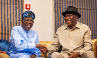 Former President, Jonathan Meets Tinubu Behind Closed Doors In Aso Rock