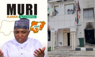 Again, Governor Yahaya Bello’s Alleged Hoodlums Set Ablaze Kogi SDP Candidate’s Campaign Office