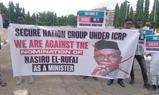 Former Governor, El-Rufai’s Ministerial Nomination Is A Disaster – Protesters Storm National Assembly, Demand Disqualification