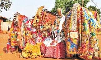Nigerian Monarch, Olubadan Lifts Ban On Masquerade Festival In Ibadan As Police Beef Up Security