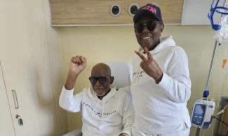 Picture Of Ailing Ondo Governor, Akeredolu At Foreign Hospital Released By Wife, Betty 