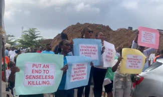Protest Breaks Out At Trademore Estate In Nigeria’s Capital City Over Planned Demolition