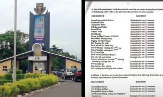 Nigeria’s Obafemi Awolowo University, OAU Bans Veils, Skimpy Dresses, Tattoos, Coloured Hair, Others For Students, To Rusticate Defaulters