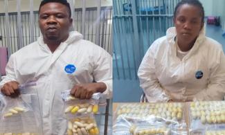 India-bound ‘Couple’ Excretes 184 Wraps Of Cocaine After Arrest At Lagos Airport, Woman Hides Drug In Private Parts