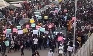 #JusticeForMohbad: Thousands Of Ogun State Youths Protest In Abeokuta