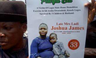 Lagos Residents Mourn Death Of 33-Year-Old Pregnant Woman Affected By Oworonshoki Demolition