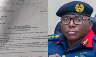 EXCLUSIVE: NSCDC Commandant-General, Ahmed Audi Refuses To Release Officer Charged For Forgery Of University Certificate To Anti-Graft Agency, ICPC For Prosecution