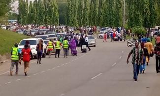 Gridlock As Organised Labour Pickets Abuja Airport Over Assault On NLC President, Blacklist Of Flights To Imo