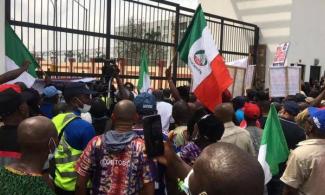 Organised Labour Unions, NLC, TUC Finally Shut Down National Assembly Complex 
