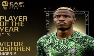 BREAKING: Nigeria’s Victor Osimhen Wins 2023 CAF Men’s Player Of The Year Award