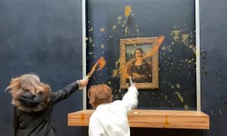 Activists Throw Soup At Famous Leonardo da Vinci Painting, ‘Mona Lisa’ In French Museum