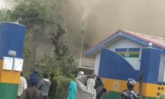 Fire Guts Nigeria Police Station In Kano, Area Cordoned Off To Secure Arms, Ammunition