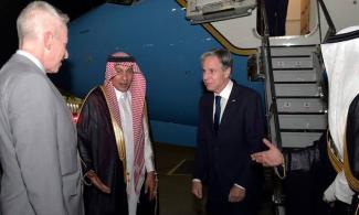 US Secretary, Blinken Arrives In Saudi Arabia To Rally Support For Cease-Fire In Gaza, Resolve Middle-East Crisis 