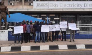 Workers Resume Protest At Eko Electricity Distribution Company, EKEDC Lagos Office Over Plot To Cover Up Corruption