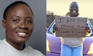 Female Solo Driver, Pelumi Nubi Arrives In Nigeria After Road Trip From London To Lagos, Receives Heroic Welcome