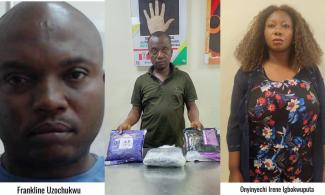 Three Wanted Kingpins Of ‘Criminal Organisation Specialised In Drug Trafficking In South Africa, Europe, America, Others’ Arrested In Nigeria