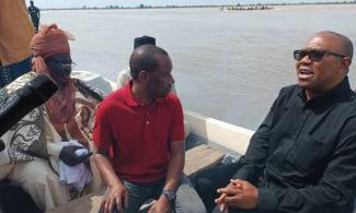 Junior Pope’s Death: Nigerian Tweeps Tackle Peter Obi For Not Wearing Lifejacket During Canoe Ride, Say He’s A ‘Bad Example’  