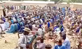 Terrorists Release Video Showing Their Eid-El-Fitr Celebration Openly In Large Gathering At Zamfara Community