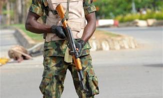 EXCLUSIVE: Another Nigerian Soldier, Sani Yahaya Goes Wild In Enugu, Stabs Colleague In The Head With Dagger