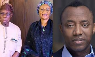 Sowore Mocks Obasanjo With 'Baba Gbajue' Nickname After Sallah Visit To Tinubu's Wife