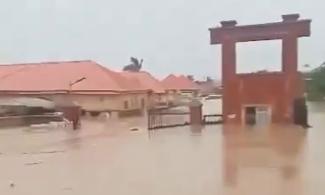 Popular Trademore Estate In Abuja Hit By Severe Flooding, Homes Submerged, Residents Stranded