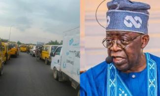 BREAKING: Gridlock For Hours In Lagos As President Tinubu's Convoy Shuts Down International Airport Road