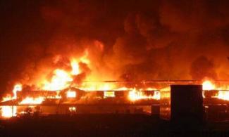 BREAKING: Properties Destroyed As Fire Guts Popular Karu Market In Abuja 