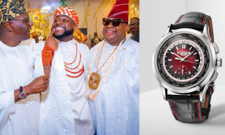 Lagos Governor Sanwo-Olu Spotted Wearing N195Million Wristwatch At Davido’s Wedding Amid Hardship, Widespread Hunger