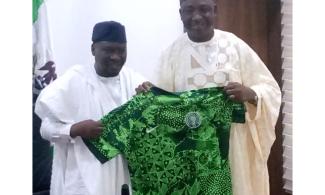 Adamawa Governor Fintiri Hosts NFF Executives, Blames Paris Olympics Woeful Outing On Government's Failure