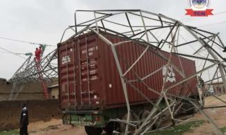 Transmission Tower Collapses In Kano As Truck Crashes Into TCN Facility, Causes Power Outage 