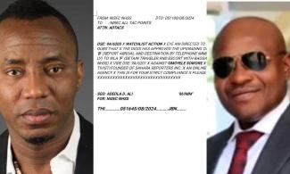 EXCLUSIVE: Leaked DSS Memo Confirms Secret Police’s Directive To Arrest Sowore Upon Arrival In Nigeria