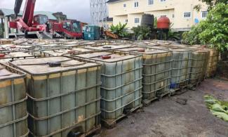 Nigeria Police Seize 67 Tanks Holding 40,000 Litres Of Stolen Petroleum Products, Arrest Four Suspects