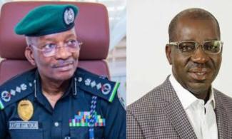 Obaseki and police chief 