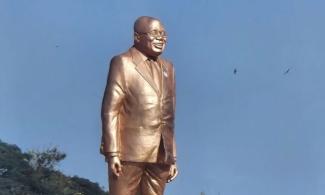 Outrage In Ghana As 80-Year-Old President Akufo-Addo Unveils Statue Of Himself 