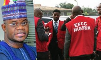 BREAKING: Heavy Security As Detained Kogi Ex-Governor, Yahaya Bello Arrives In Abuja Court