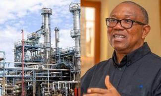 Nigerians Tackle Peter Obi For Hurriedly Congratulating Tinubu Government On Controversial PMS Processing At Port Harcourt Refinery