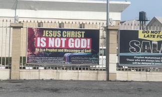 Lagos Mosque Takes Down 'Jesus Christ is Not God' Banner After Backlash