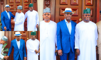 Kogi Governor Ododo And Yahaya Bello, Once Declared Wanted By EFCC, Visit FCT Minister Wike Amid N190Billion Fraud Cases