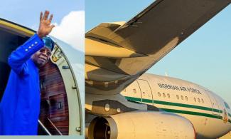 BREAKING: Junketing Tinubu Lands In Los Angeles En Route To Brazil For Two-Day State Visit After Japan Conference