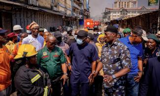Lagos Governor Sanwo-Olu Condoles With Victims Of Great Nigeria House Inferno 