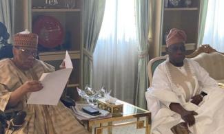 Ex-President Obasanjo Meets Ex-Dictator Babangida In Minna Ahead Of 2027 Elections 