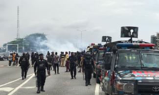 EndSARS: Lawless Policemen Fire Teargas To Disperse Protesters At Lekki  Tollgate | Sahara Reporters