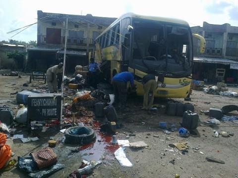 Scene at Kano Bus Blast